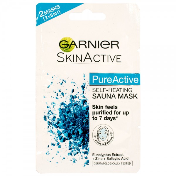 Garnier PURE Active Selbsterhitzende Ton-Erde-Maske für fettige Haut 12 ml