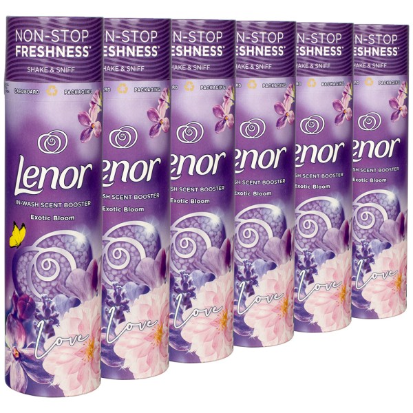 6x Lenor In-Wash Scent Booster Exotic Bloom 320g