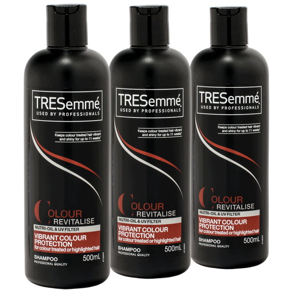 3x TRESemme Colour Revitalise Vibrant colour Protection Shampoo - 500ml