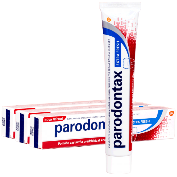 3x parodontax Extra Fresh Zahnpasta Zahnfleischschutz 75ml