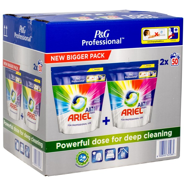 Ariel Professional Allin1 Colour Liquittabs 100WL