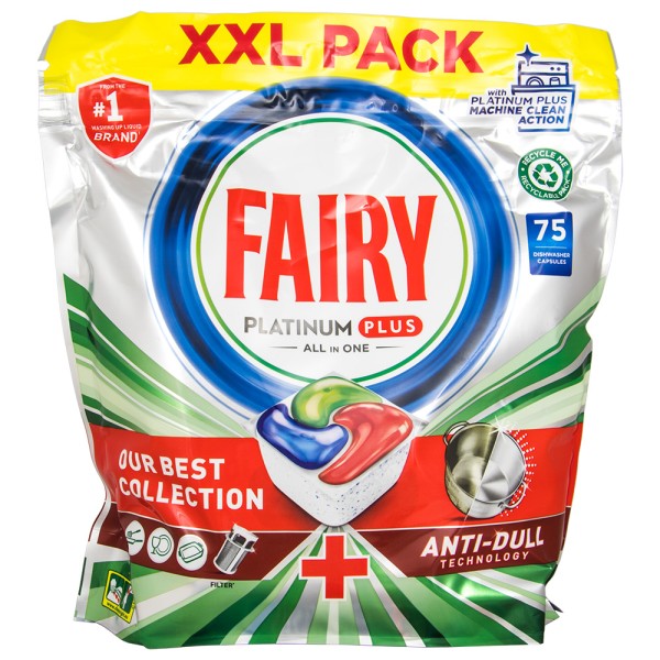 Fairy Platinum PLUS All in One Geschirrspültabs 75 Tabs