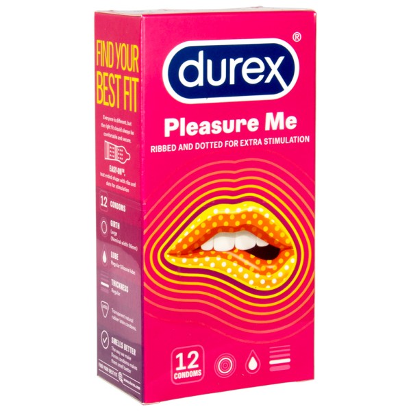 Durex Pleasure Me Kondome mit Rippen & Noppen 12Stück