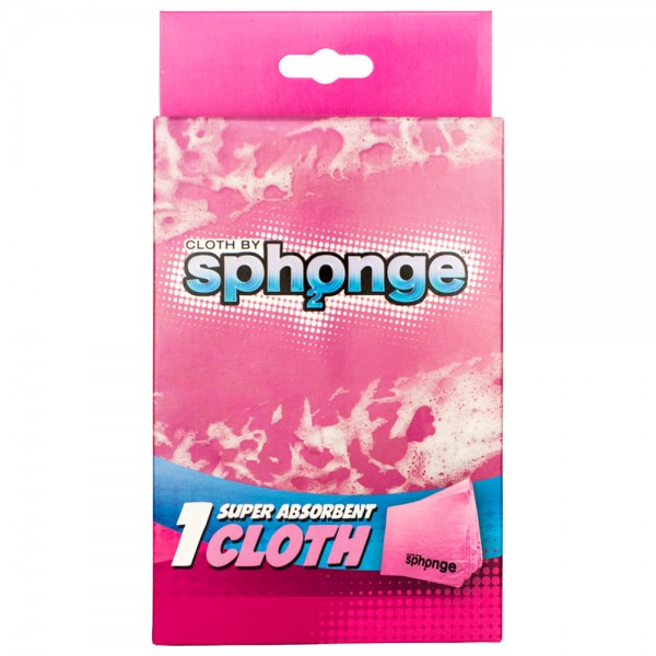 SPH2ONGE Extrem saugfähiges Reinigungstuch Pink